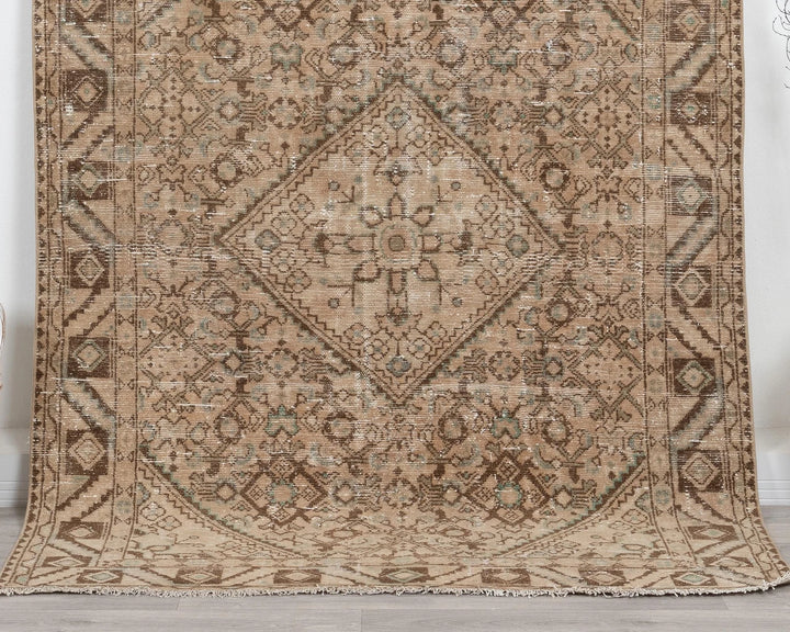 Multicolor Turkish Oushak Rug 4' 11" x 6' 5" Hand-Knotted | No. VR32817