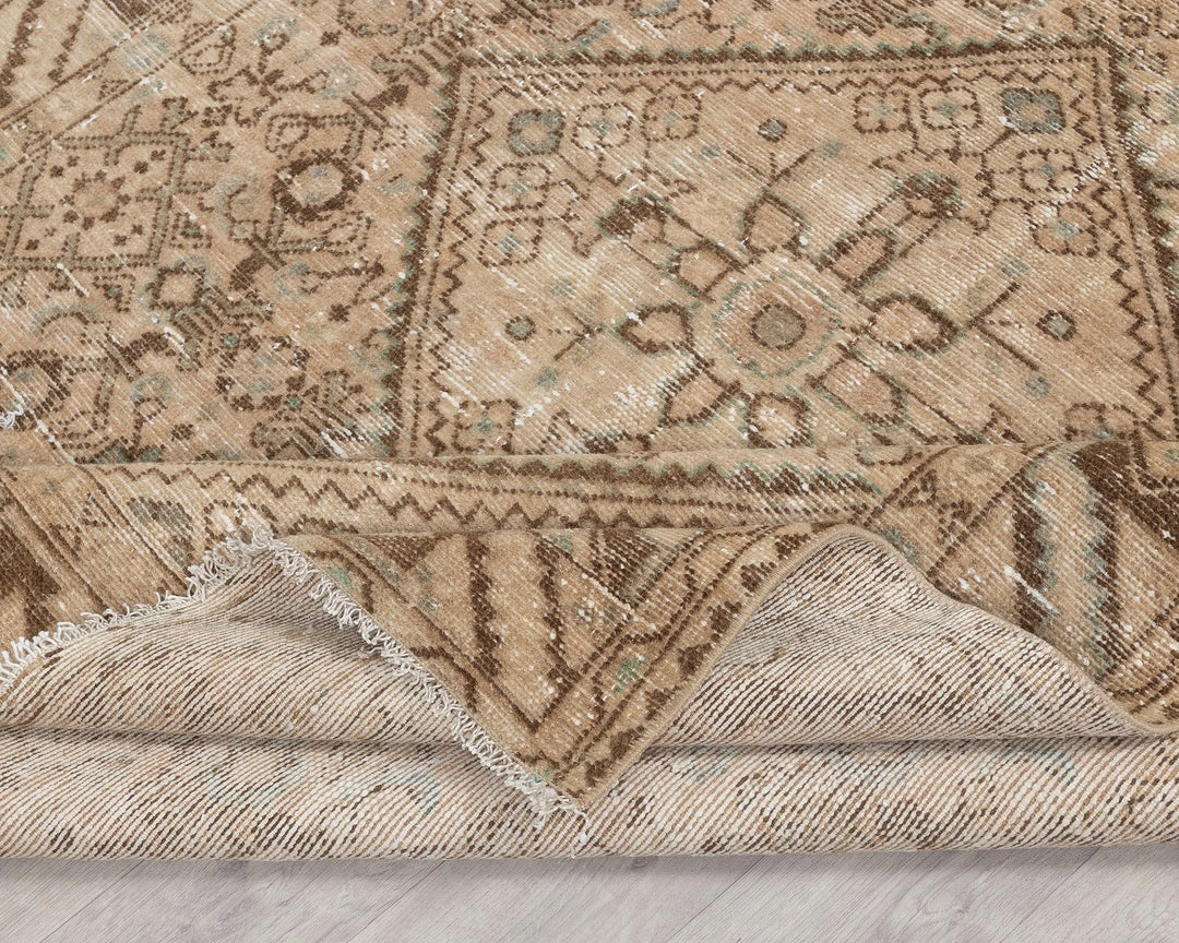 Multicolor Turkish Oushak Rug 4' 11" x 6' 5" Hand-Knotted | No. VR32817