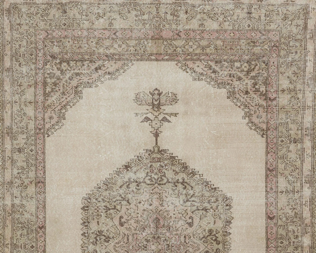 Multicolor Turkish Oushak Rug 6'7" x 10'4" Hand-Knotted | No. VR32988