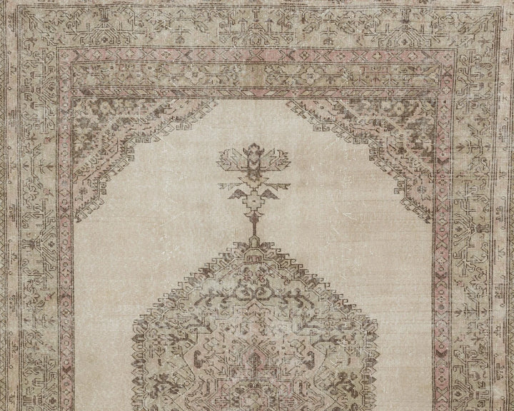 Multicolor Turkish Oushak Rug 6'7" x 10'4" Hand-Knotted | No. VR32988