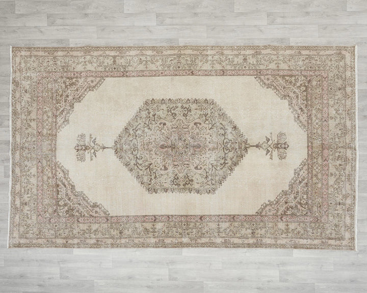 Multicolor Turkish Oushak Rug 6'7" x 10'4" Hand-Knotted | No. VR32988