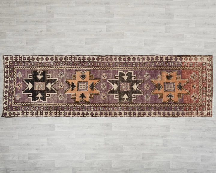Multicolor Turkish Oushak Rug 3' 7" x 11' 7" Hand-Knotted | No. VR33069