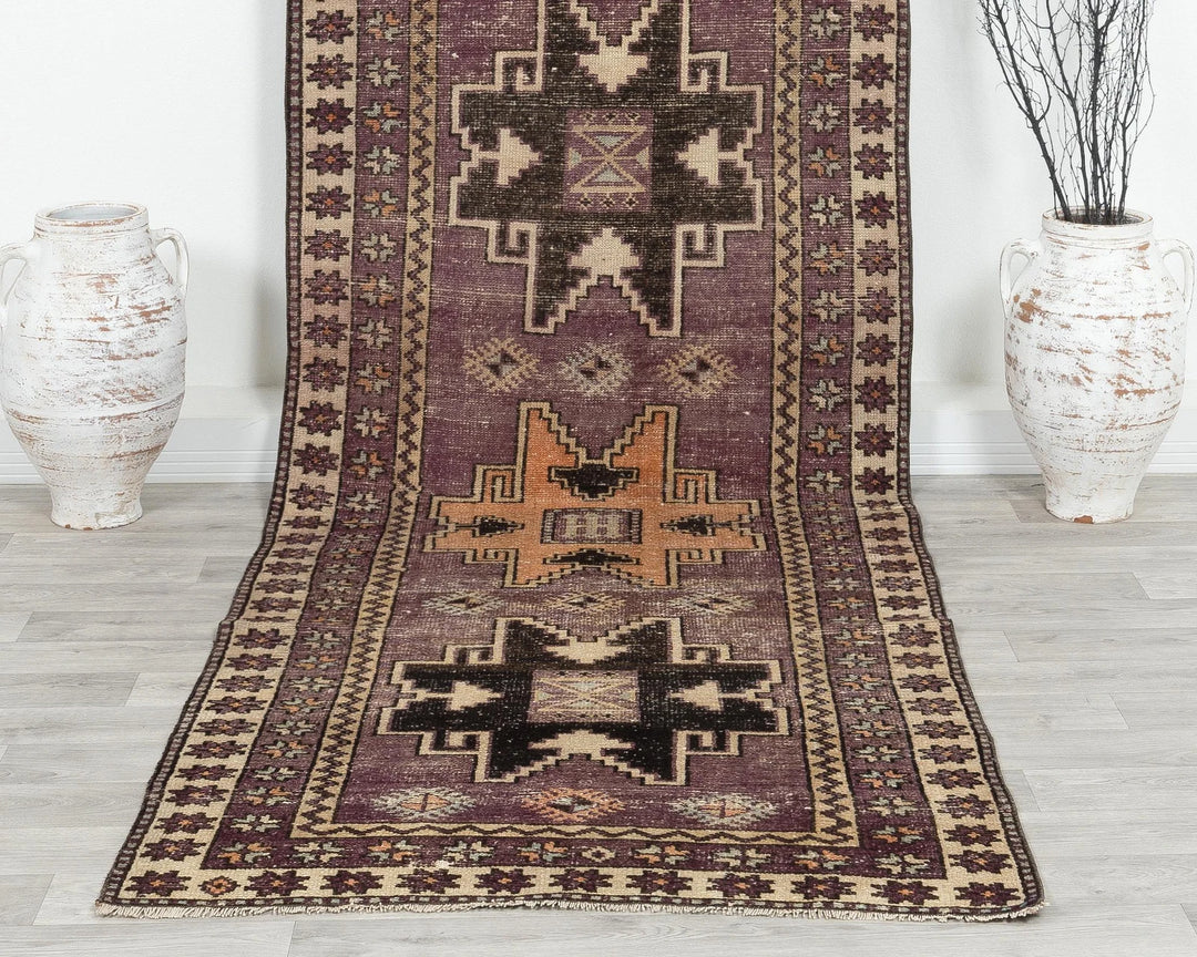Multicolor Turkish Oushak Rug 3' 7" x 11' 7" Hand-Knotted | No. VR33069