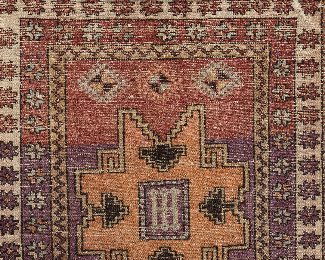 Multicolor Turkish Oushak Rug 3' 7" x 11' 7" Hand-Knotted | No. VR33069