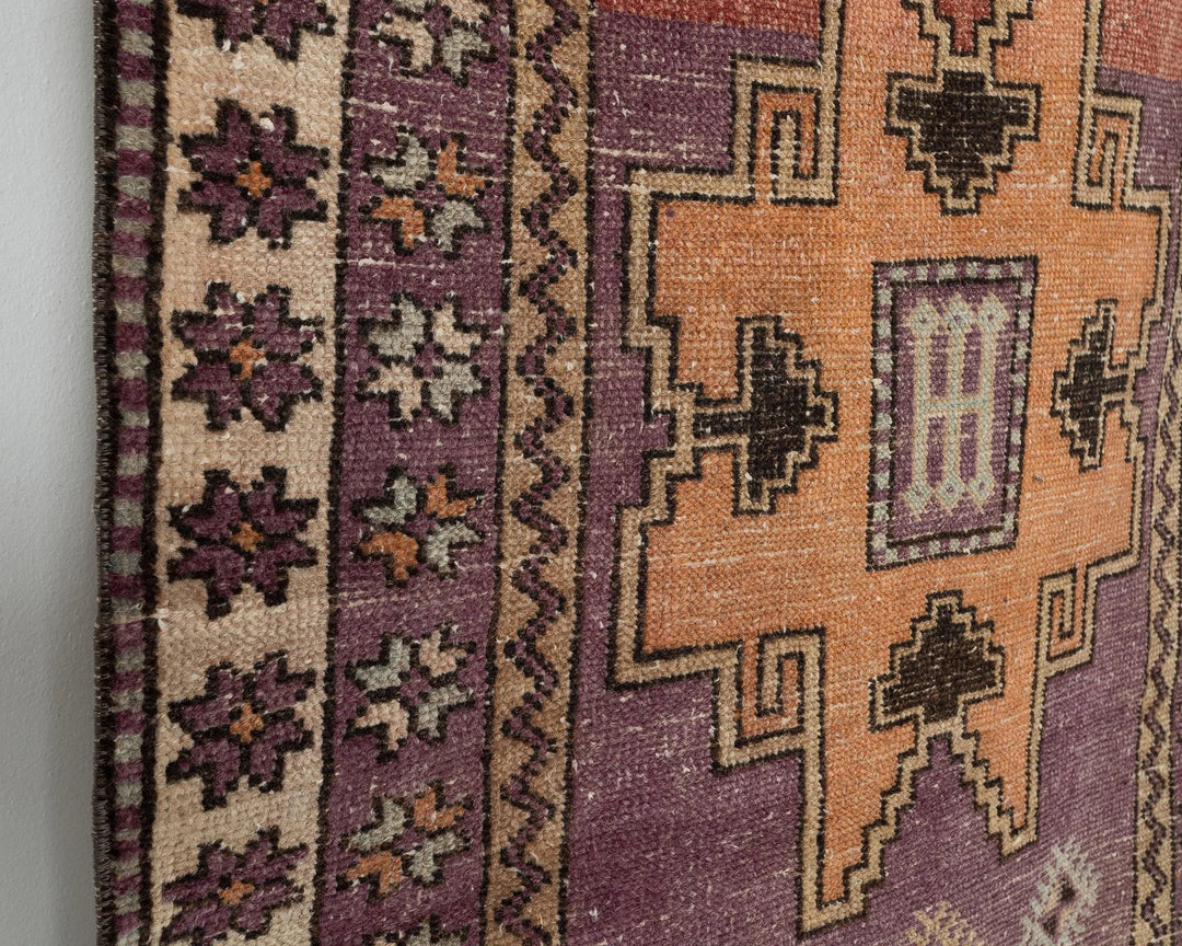 Multicolor Turkish Oushak Rug 3' 7" x 11' 7" Hand-Knotted | No. VR33069