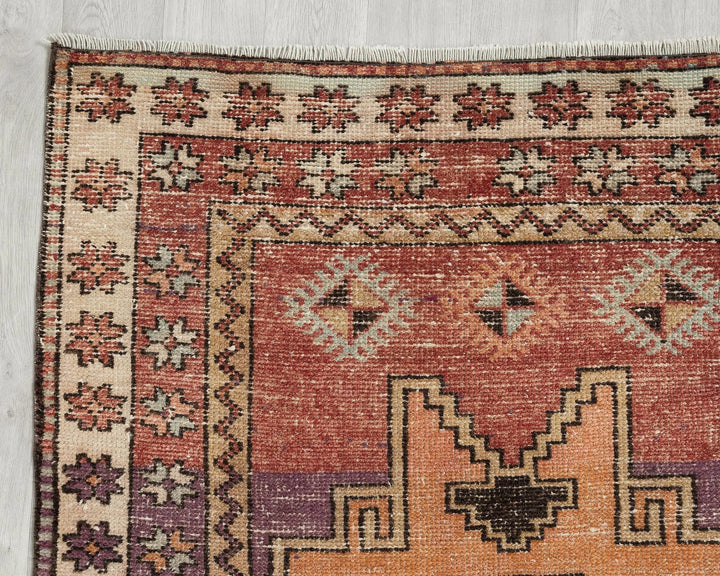 Multicolor Turkish Oushak Rug 3' 7" x 11' 7" Hand-Knotted | No. VR33069