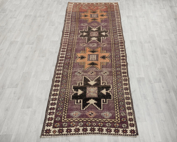 Multicolor Turkish Oushak Rug 3' 7" x 11' 7" Hand-Knotted | No. VR33069