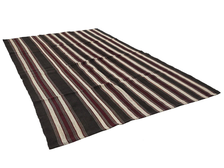 Multicolor Turkish Kilim Rug 6'11" x 10'11" Flat-Weave | No. VR33080
