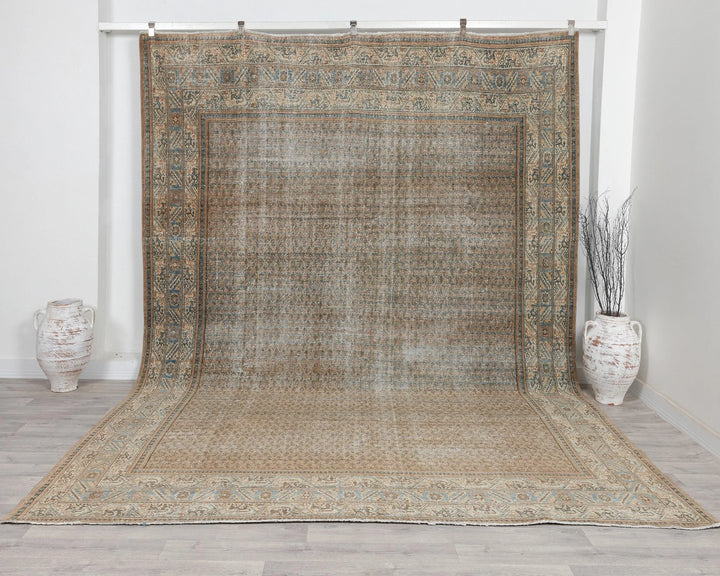 Multicolor Turkish Oushak Rug 9' 4" x 12' 10" Hand-Knotted | No. VR33226
