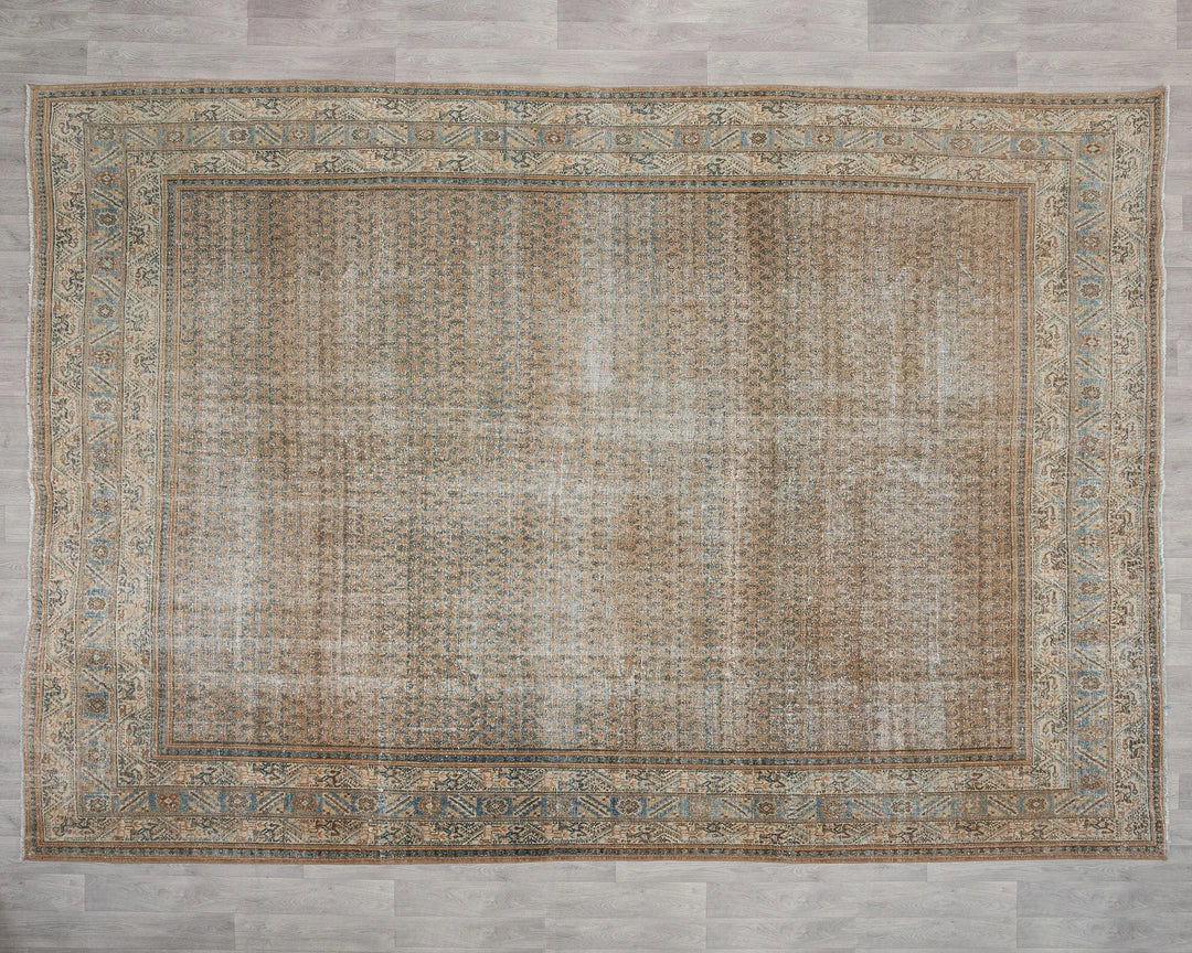 Multicolor Turkish Oushak Rug 9' 4" x 12' 10" Hand-Knotted | No. VR33226