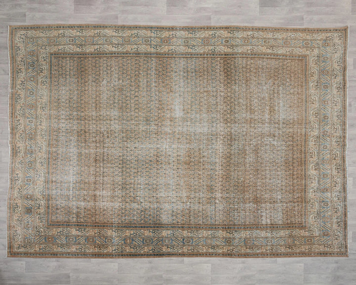 Multicolor Turkish Oushak Rug 9' 4" x 12' 10" Hand-Knotted | No. VR33226
