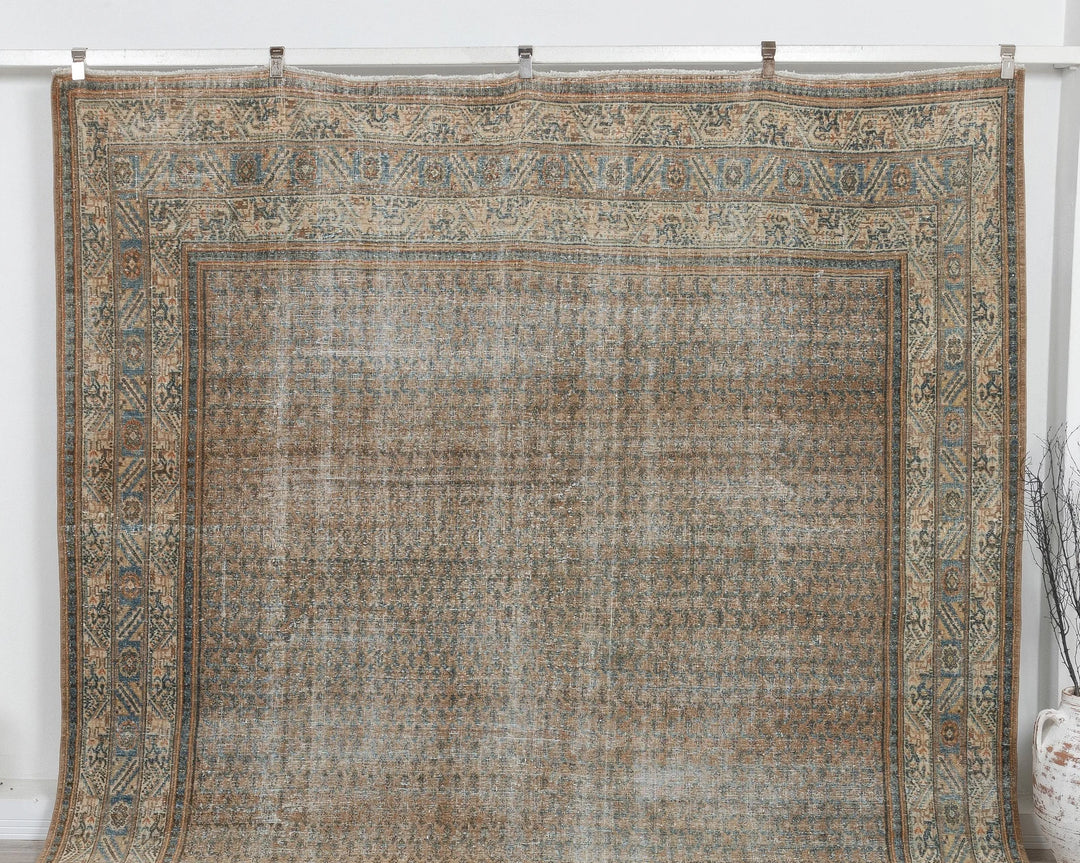 Multicolor Turkish Oushak Rug 9' 4" x 12' 10" Hand-Knotted | No. VR33226