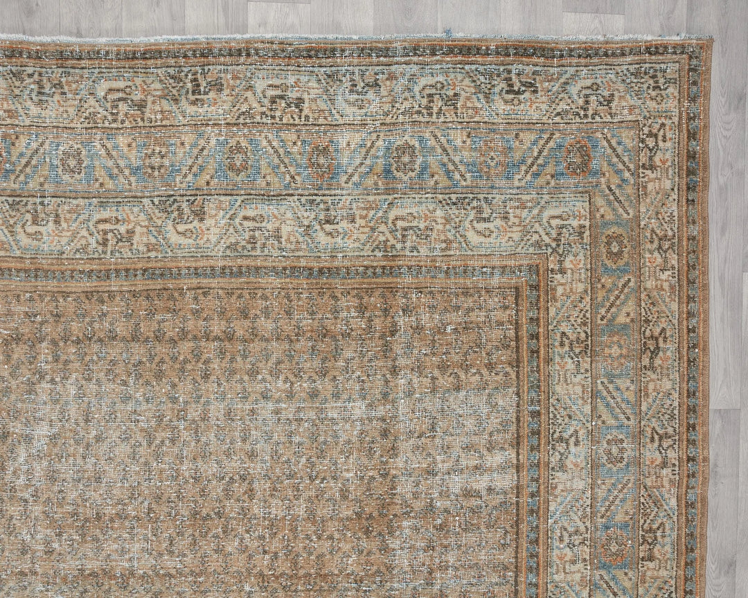 Multicolor Turkish Oushak Rug 9' 4" x 12' 10" Hand-Knotted | No. VR33226
