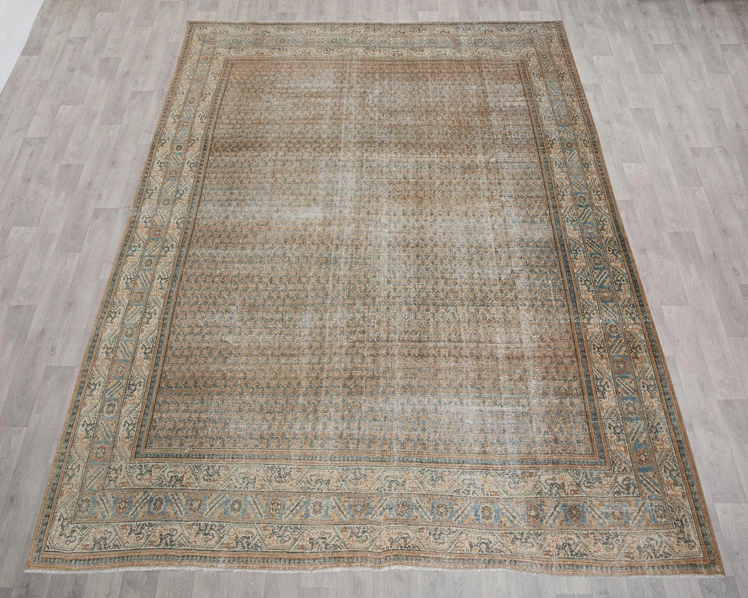 Multicolor Turkish Oushak Rug 9' 4" x 12' 10" Hand-Knotted | No. VR33226
