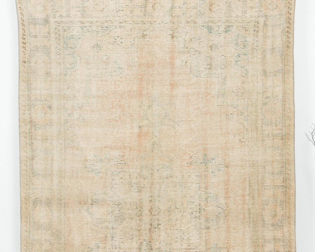 Multicolor Turkish Oushak Rug 9' 8" x 6' 1" Hand-Knotted | No. VR33254