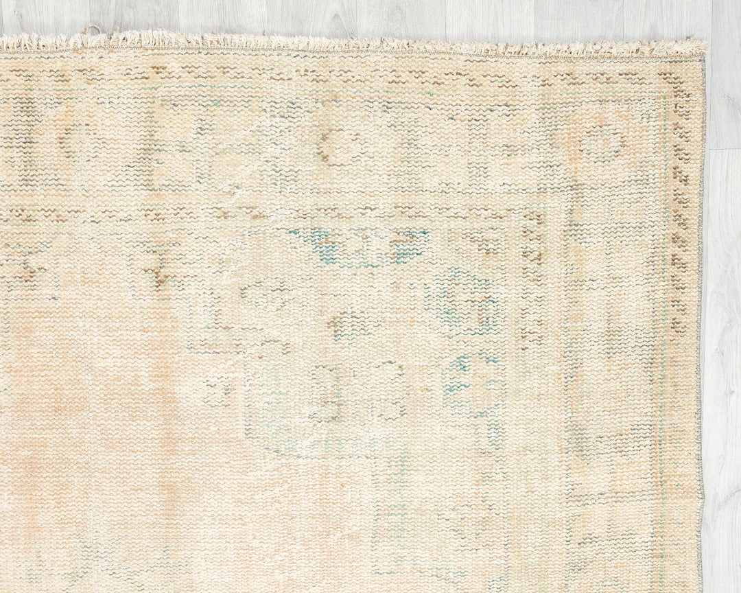 Multicolor Turkish Oushak Rug 9' 8" x 6' 1" Hand-Knotted | No. VR33254