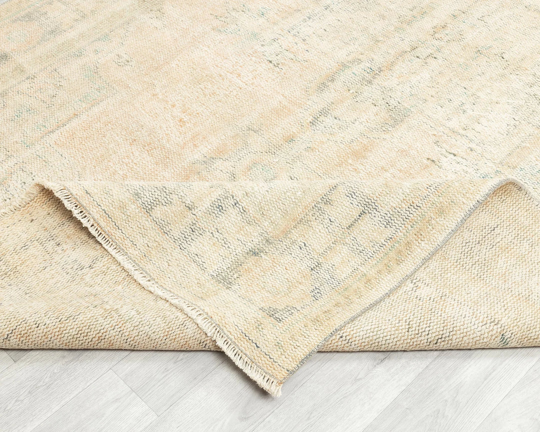 Multicolor Turkish Oushak Rug 9' 8" x 6' 1" Hand-Knotted | No. VR33254