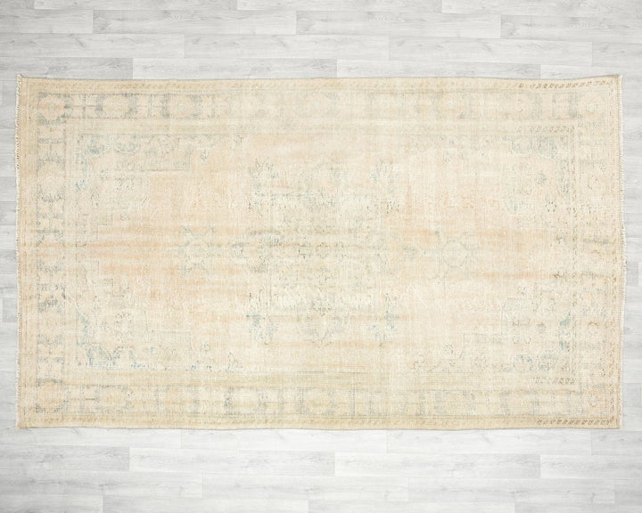 Multicolor Turkish Oushak Rug 9' 8" x 6' 1" Hand-Knotted | No. VR33254