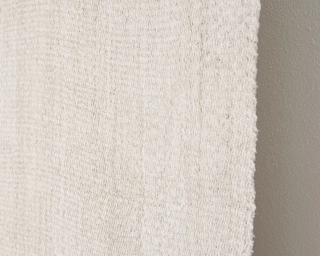 White Turkish Kilim Rug 9' x 5' Flat-Weave | No. VR33286