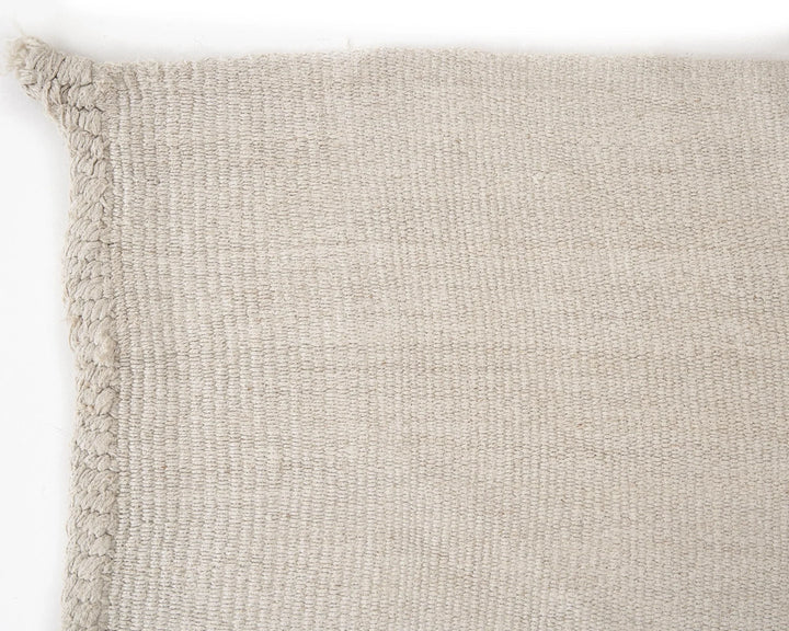 White Turkish Kilim Rug 9' x 5' Flat-Weave | No. VR33286