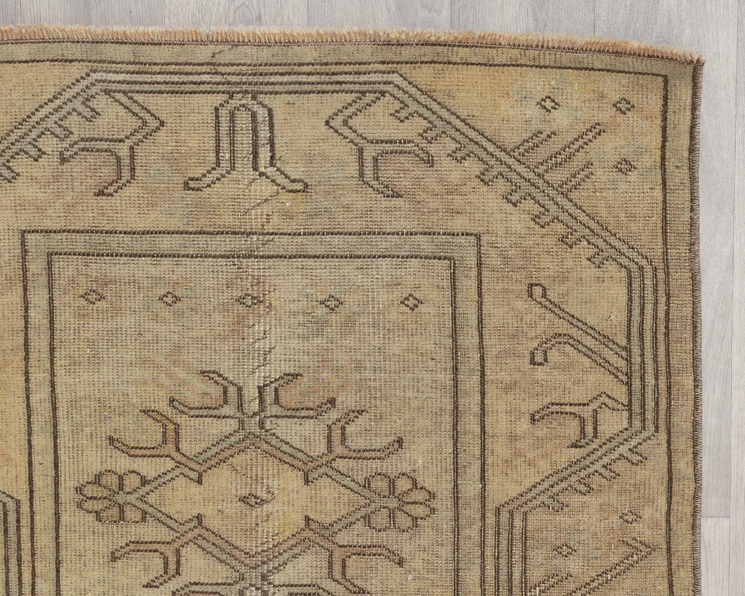 Multicolor Turkish Oushak Rug 2'7" x 8'10" Hand-Knotted | No. VR33301