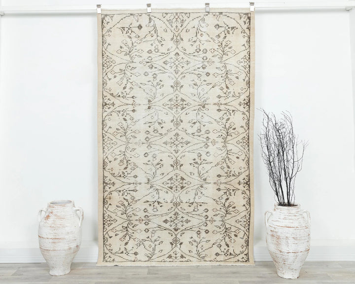 Multicolor Turkish Oushak Rug 4' 4" x 6' 11" Hand-Knotted | No. VR33386