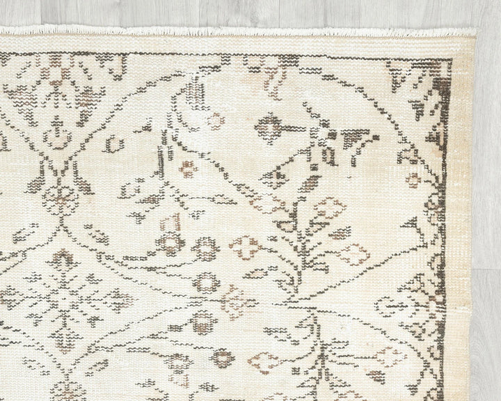 Multicolor Turkish Oushak Rug 4' 4" x 6' 11" Hand-Knotted | No. VR33386