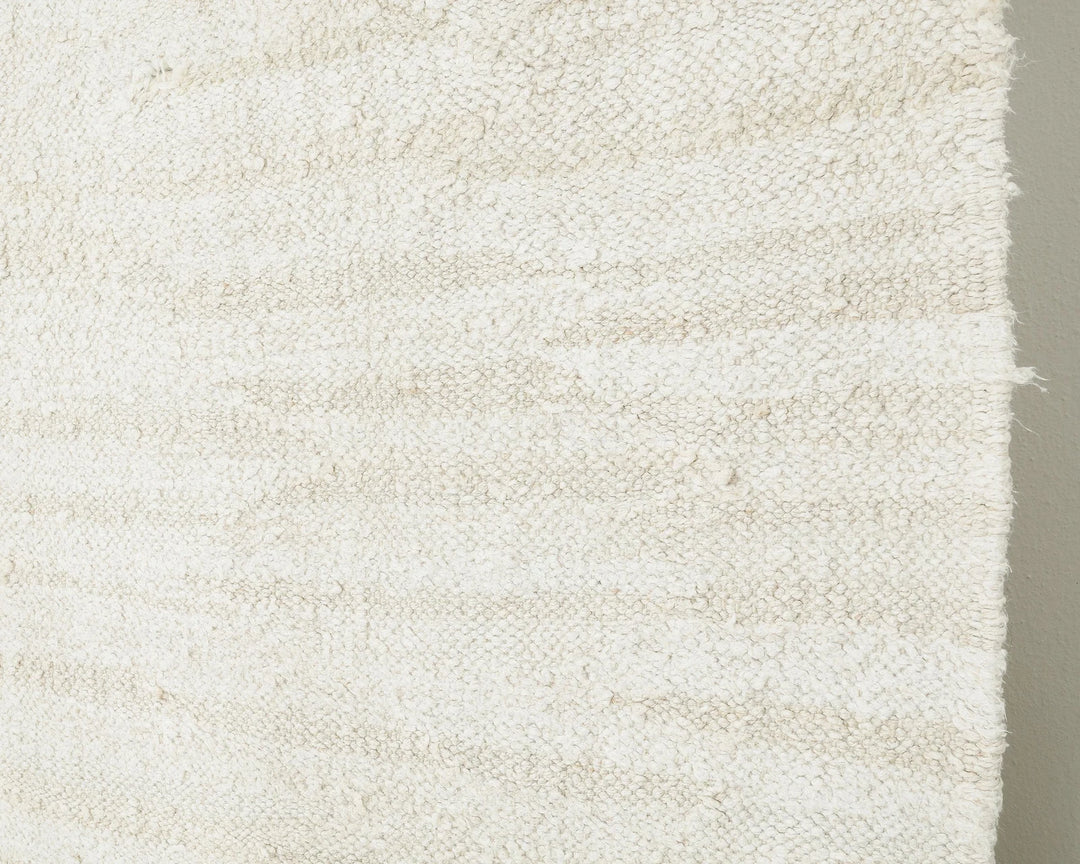 White Turkish Kilim Rug 9' 10" x 12' 10" Flat-Weave | No. VR33556