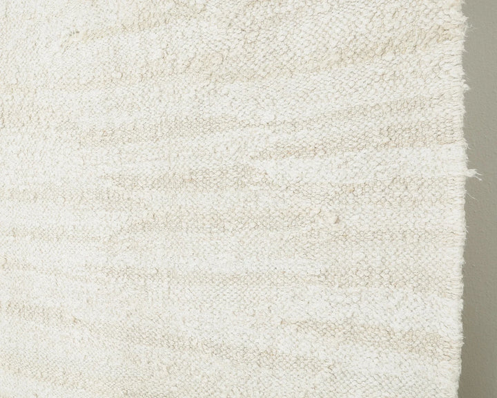 White Turkish Kilim Rug 9' 10" x 12' 10" Flat-Weave | No. VR33556