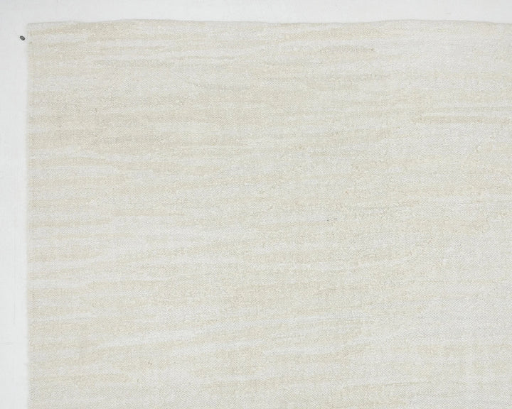White Turkish Kilim Rug 9' 10" x 12' 10" Flat-Weave | No. VR33556
