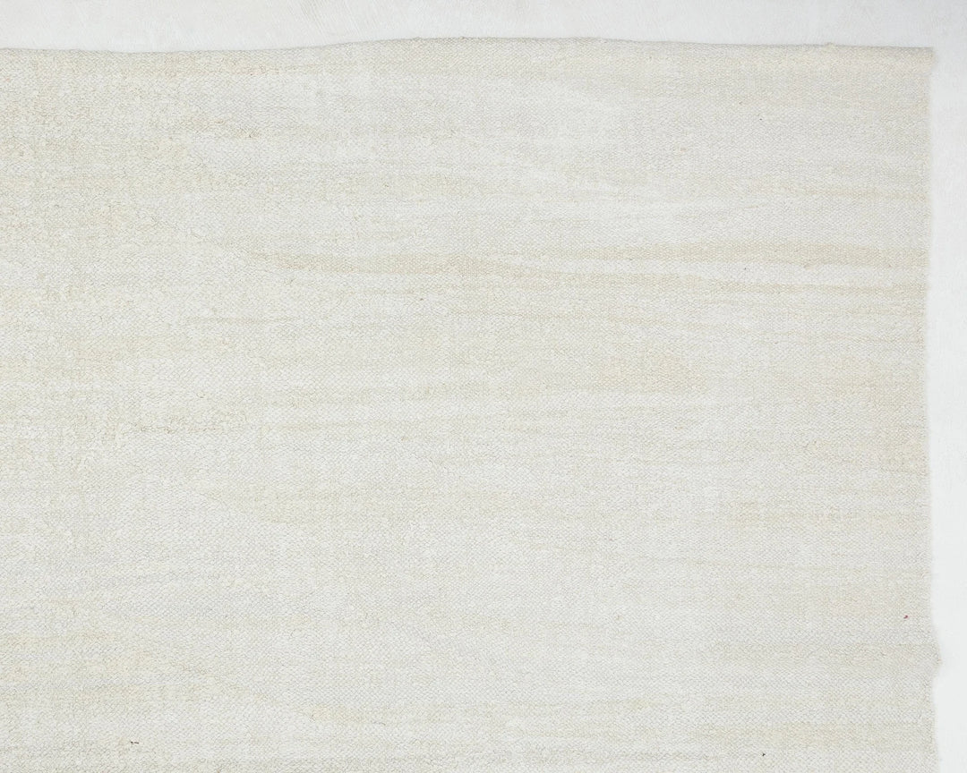 White Turkish Kilim Rug 9' 10" x 12' 10" Flat-Weave | No. VR33556