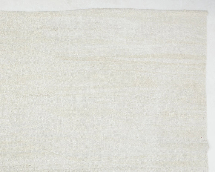 White Turkish Kilim Rug 9' 10" x 12' 10" Flat-Weave | No. VR33556