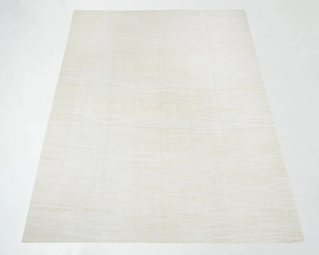 White Turkish Kilim Rug 9' 10" x 12' 10" Flat-Weave | No. VR33556