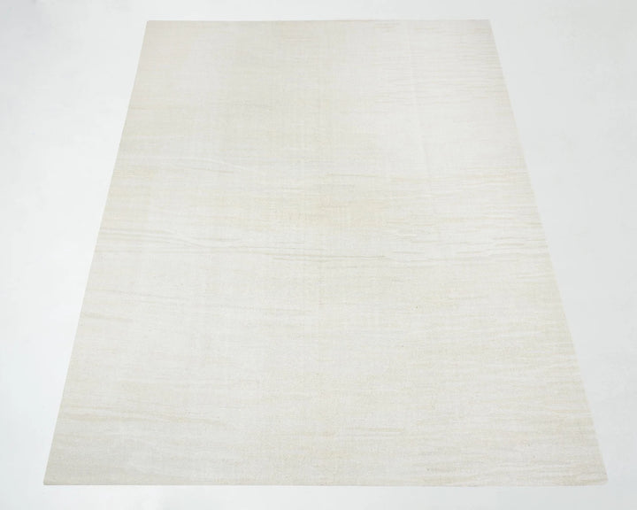 White Turkish Kilim Rug 9' 10" x 12' 10" Flat-Weave | No. VR33556