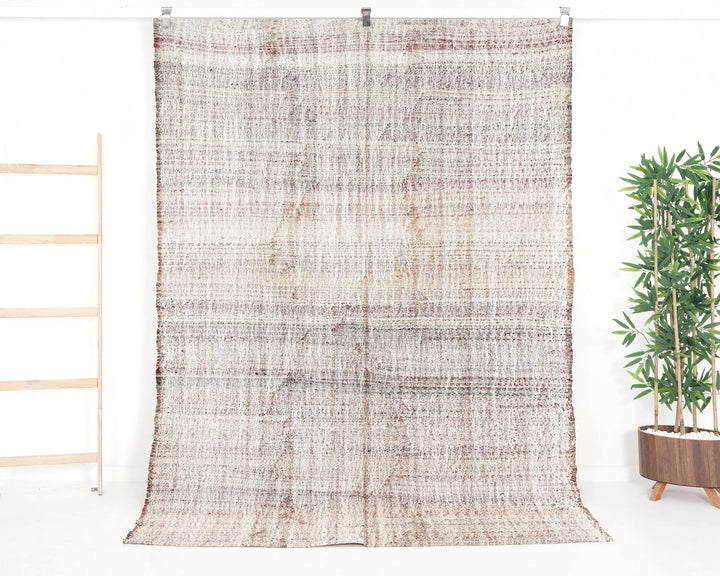 Multicolor Turkish Kilim Rug 5'5" x 7'10" Flat-Weave | No. VR33693