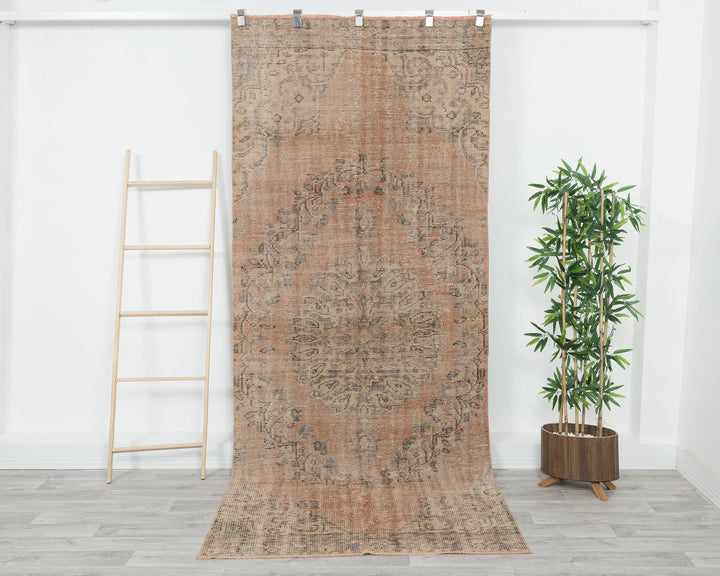 Multicolor Turkish Oushak Rug 4' x 9' 5" Hand-Knotted | No. VR33721