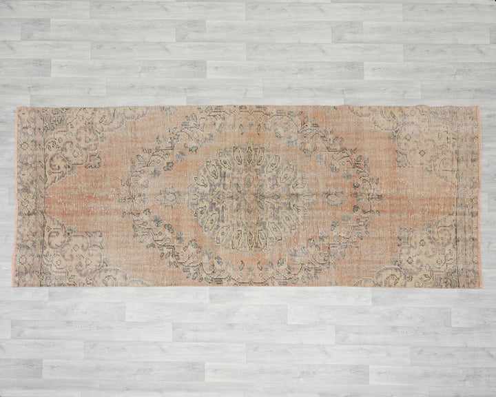 Multicolor Turkish Oushak Rug 4' x 9' 5" Hand-Knotted | No. VR33721