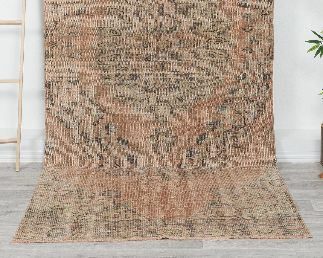 Multicolor Turkish Oushak Rug 4' x 9' 5" Hand-Knotted | No. VR33721