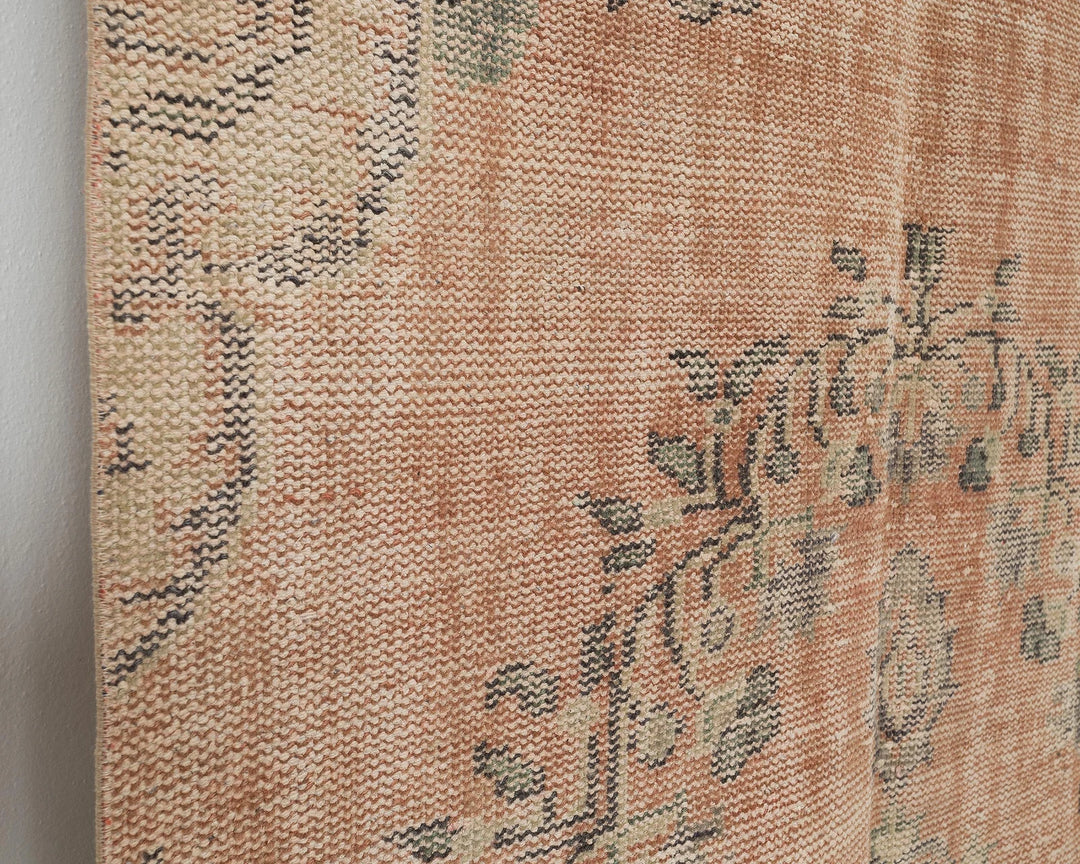 Multicolor Turkish Oushak Rug 4' x 9' 5" Hand-Knotted | No. VR33721