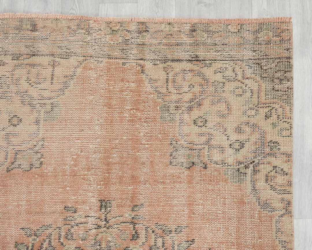 Multicolor Turkish Oushak Rug 4' x 9' 5" Hand-Knotted | No. VR33721