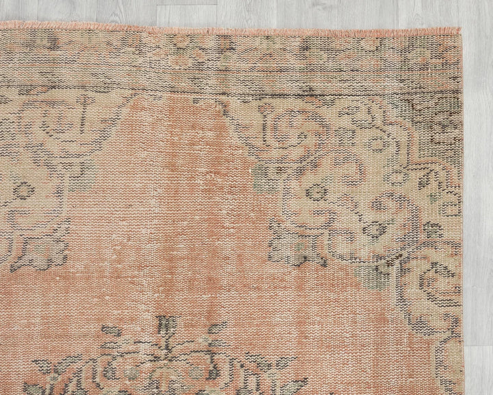 Multicolor Turkish Oushak Rug 4' x 9' 5" Hand-Knotted | No. VR33721