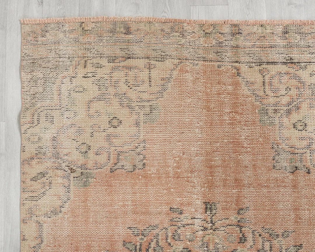 Multicolor Turkish Oushak Rug 4' x 9' 5" Hand-Knotted | No. VR33721