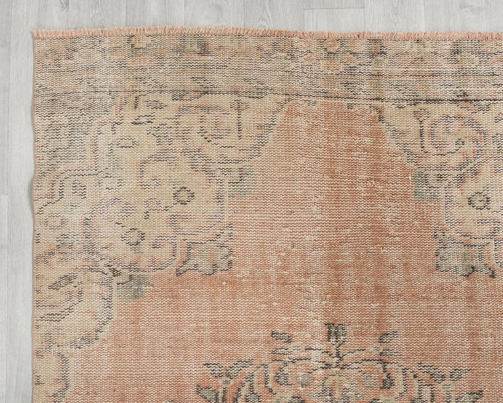 Multicolor Turkish Oushak Rug 4' x 9' 5" Hand-Knotted | No. VR33721