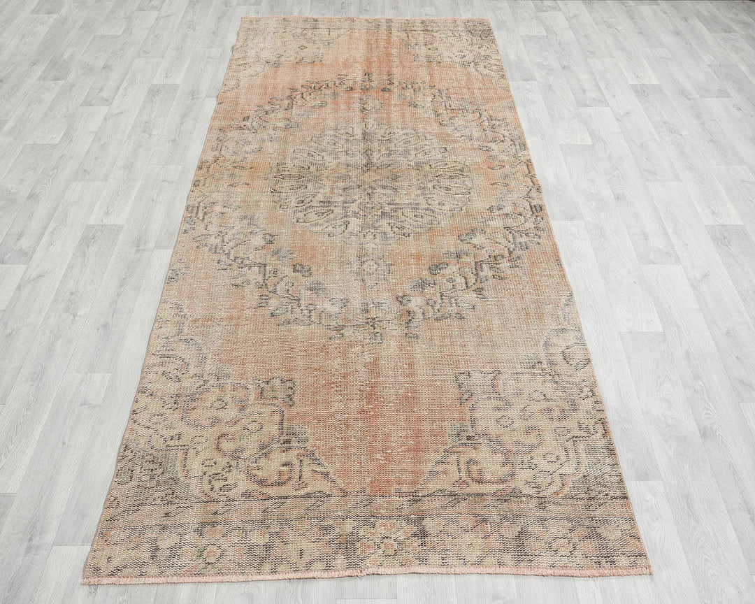 Multicolor Turkish Oushak Rug 4' x 9' 5" Hand-Knotted | No. VR33721