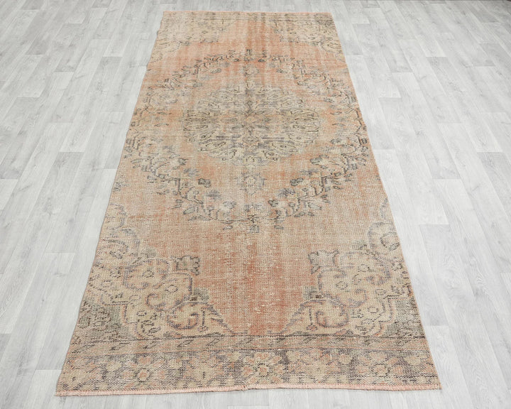 Multicolor Turkish Oushak Rug 4' x 9' 5" Hand-Knotted | No. VR33721