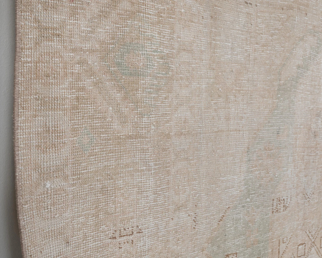 Beige Turkish Oushak Rug 9' 4" x 12' 10" Hand-Knotted | No. VR33762