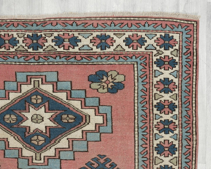 Multicolor Turkish Oushak Rug 7' 10" x 5' Hand-Knotted | No. VR33793