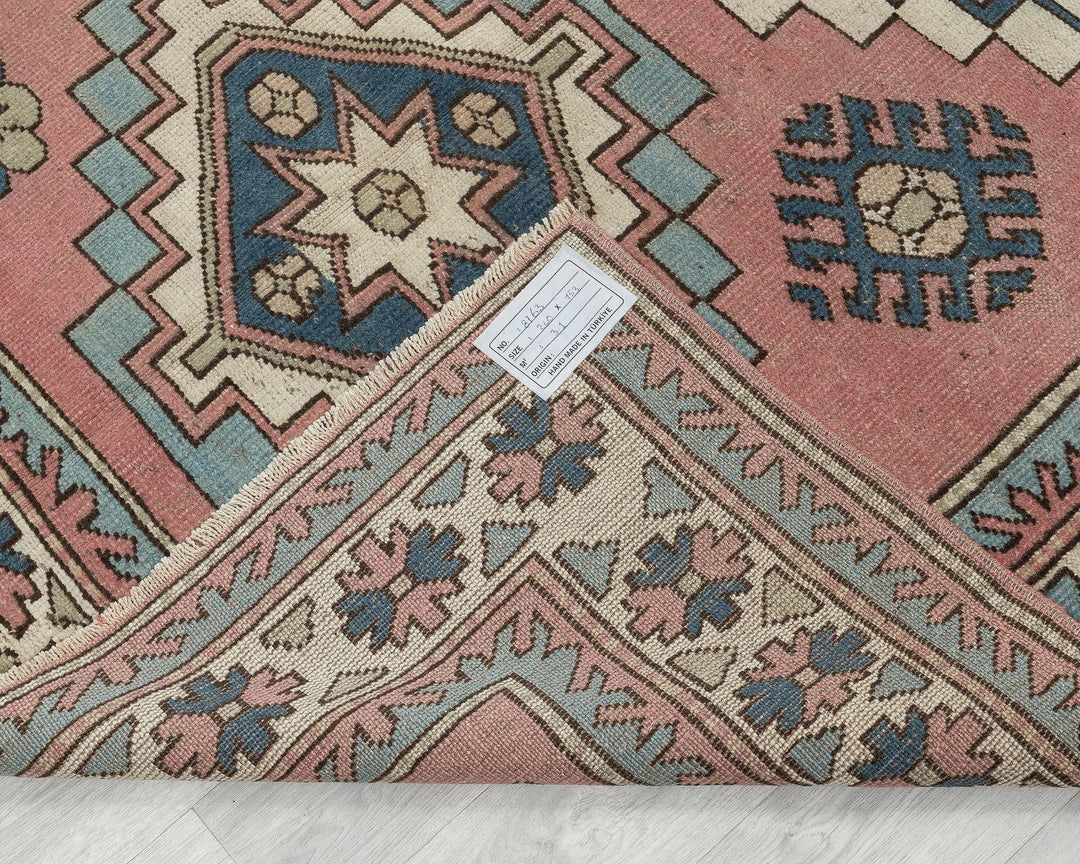 Multicolor Turkish Oushak Rug 7' 10" x 5' Hand-Knotted | No. VR33793