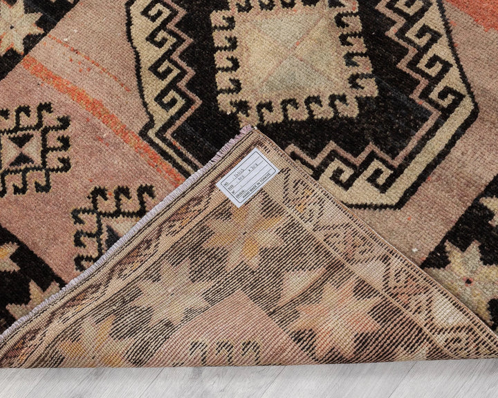 Multicolor Turkish Oushak Rug 3' 5" x 10' 1" Hand-Knotted | No. VR33802
