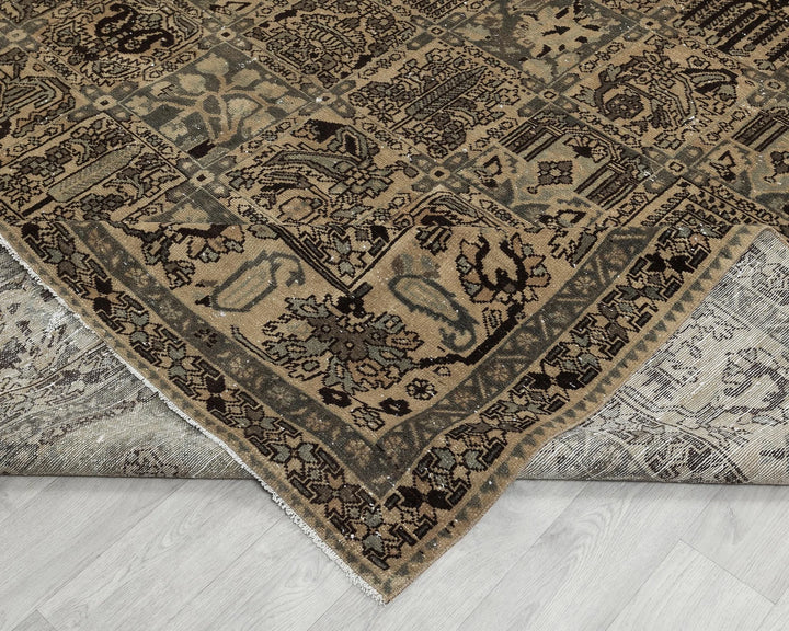 Multicolor Turkish Oushak Rug 8' 7" x 11' 7" Hand-Knotted | No. VR33891